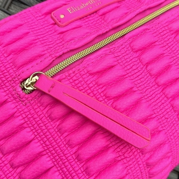 Elizabeth Arden Hot Pink Ruched Cosmetic Case - Picture 9 of 16